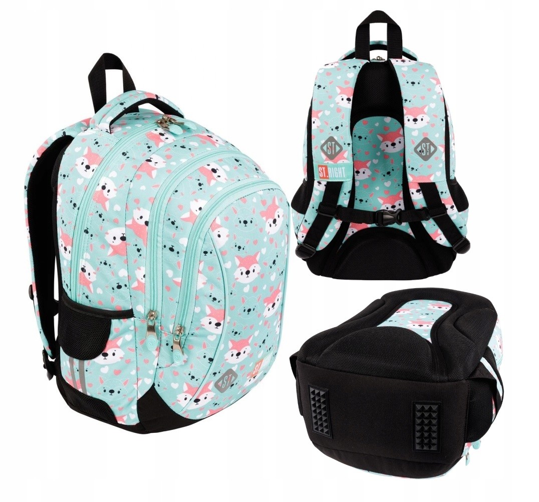 Školský batoh LOVELY FOXY - 3 komory, ergonomický a bezpečný